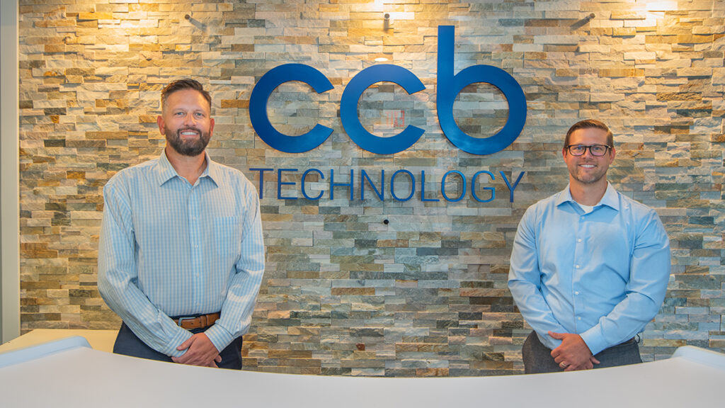ccb technology ceo patrick booth and president logan mccoy