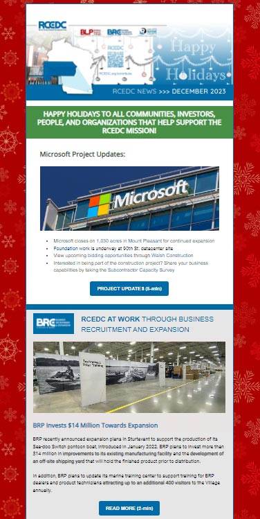 Preview of the December 2023 RCEDC Newsletter