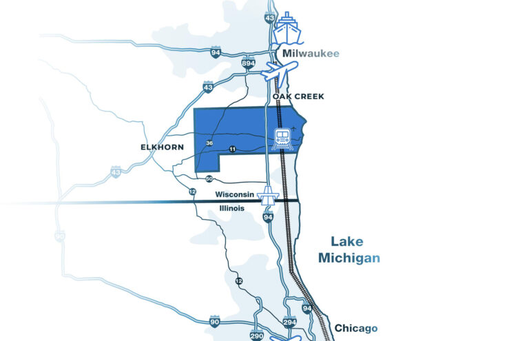 Racine County corridor map